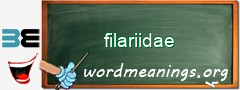 WordMeaning blackboard for filariidae